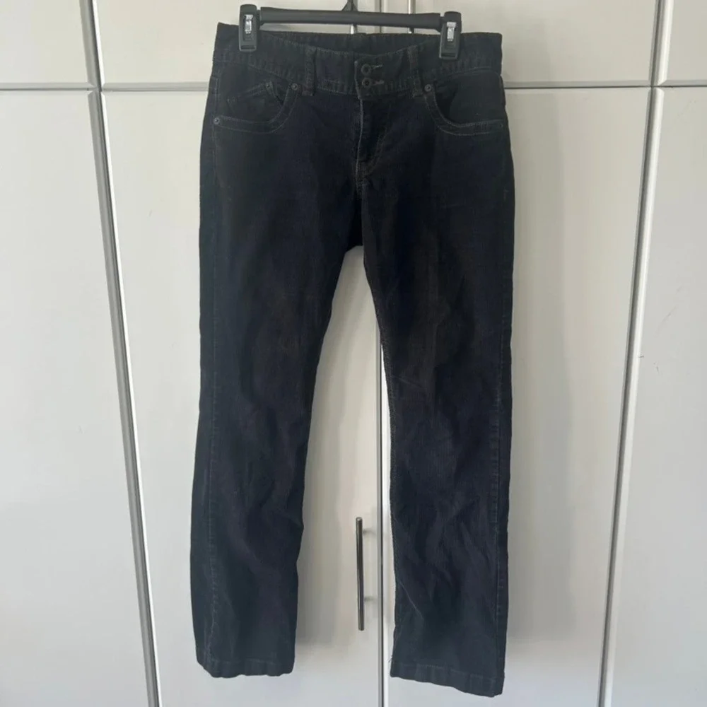 Polo Jeans Co Ralph Lauren Wendy Jean Corduroy Black Bootcut Pants Womens 28/6